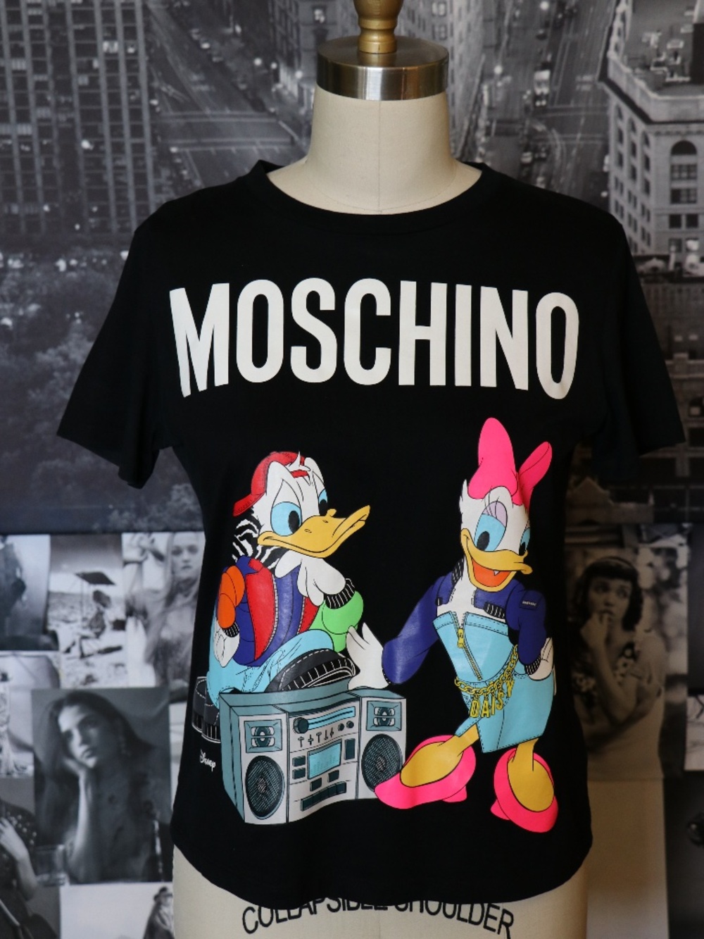 H&M x Moschino Donald & Daisy Duck Limited Edition Graphic Tee